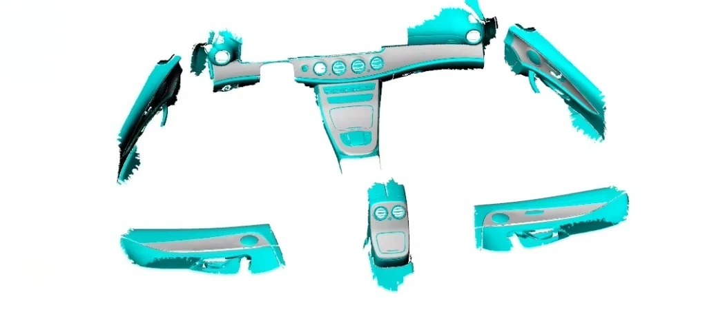 10PCS W213 4 Door 2020-2021 Dry Carbon Fiber Interior Center Dashboard Panel Trim for  E Class